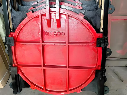 DN800鑄鐵鑲銅圓閘門 大口徑 防滲漏 水利專用 品質(zhì)保障｜高可靠性閉水核心部件，適配大型引調(diào)水工程的性價(jià)比之選實(shí)物圖